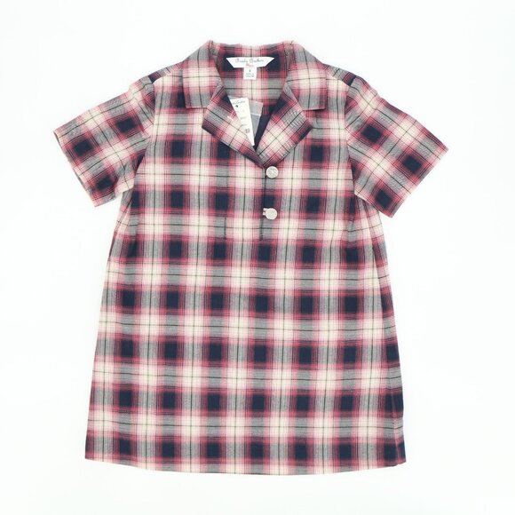 Brooks Brothers Other - NWT Brooks Brothers Fleece Short Sleeve Collared Girls Plaid Dress 4